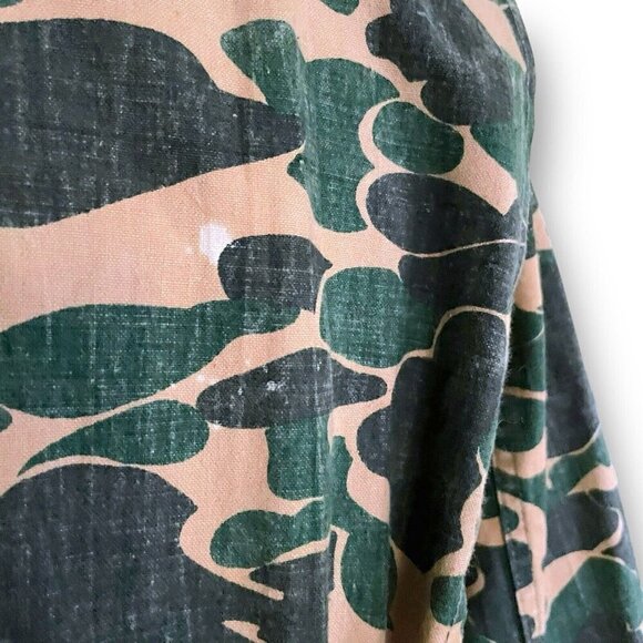 Vintage 1960s Bullseye Bill Mens Hunting Coveralls Sz Large XL Camo Duck Canvas - Picture 11 of 13